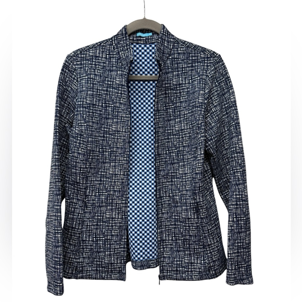 J. McLaughlin Navy and White Jacket